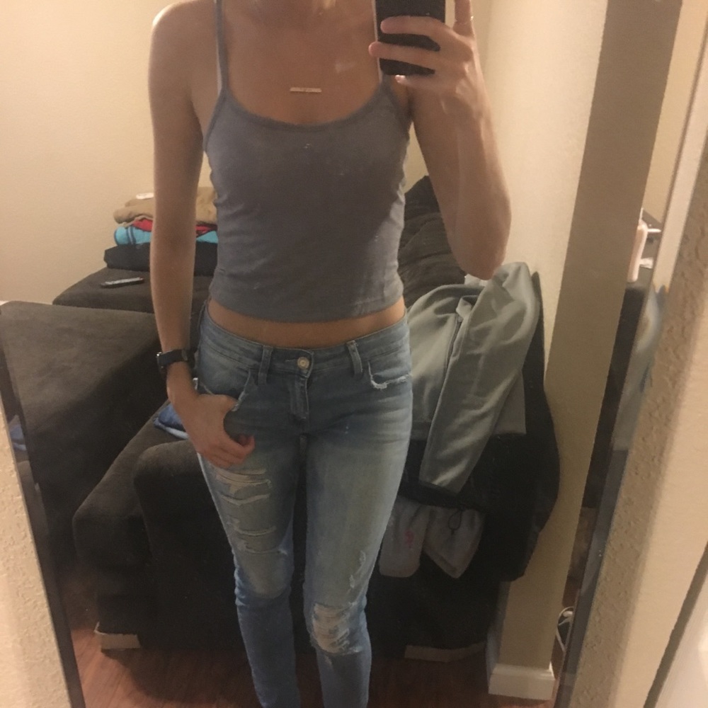 Spaghetti strap crop top